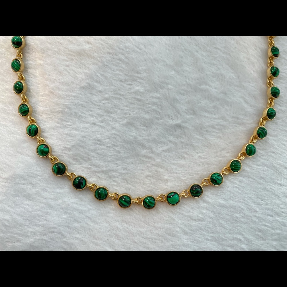 Oscar de la Renta Malachite Necklace - Picture 7 of 7